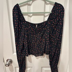 Free people cherry shirt